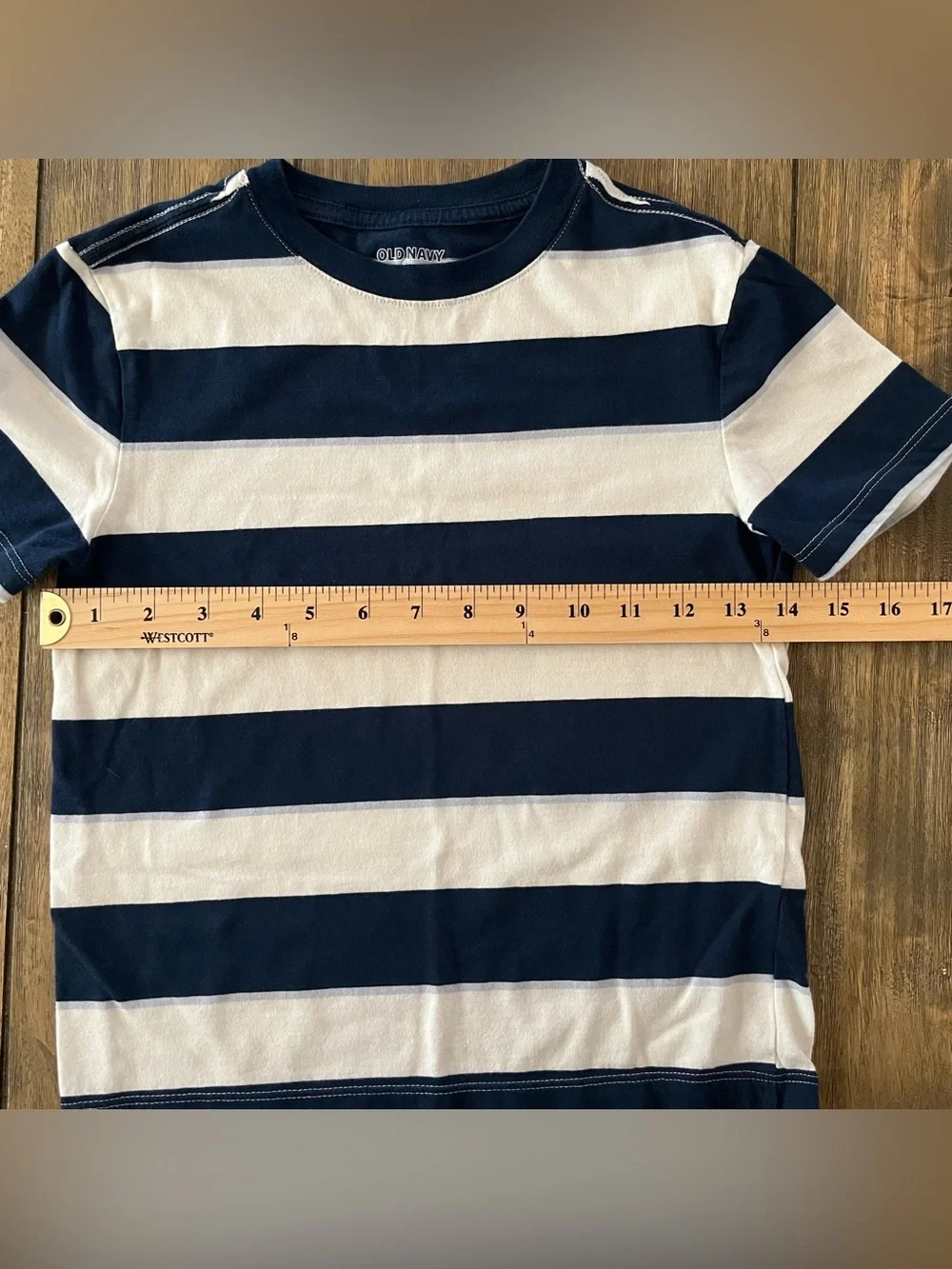 Striped Navy & White Tee and Black Monster Truck Graphic Kids Shirts size 6